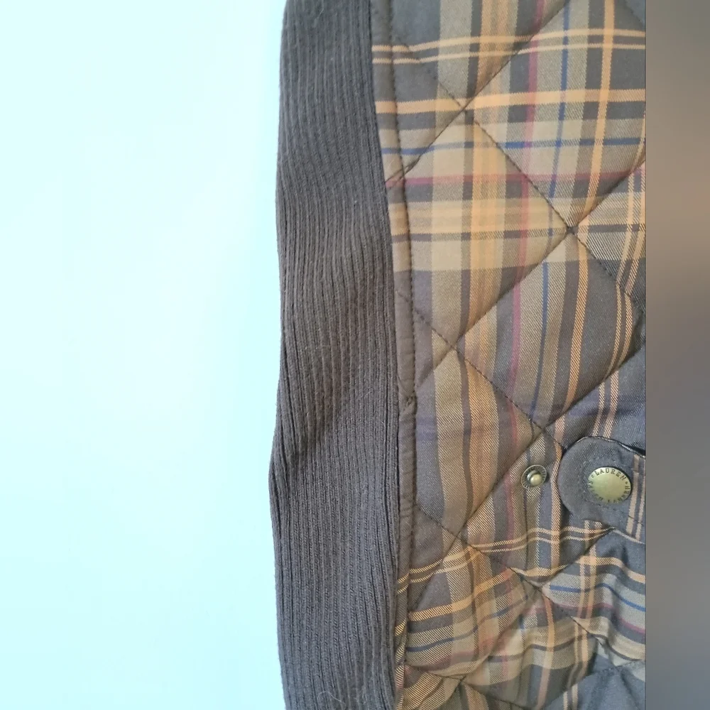 Lauren Quilted Plaid Vest Ladies L - Picture 9 of 12